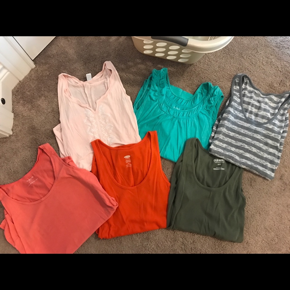 Maternity tanks as a lot one xs rest are small